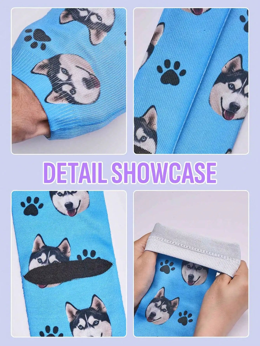 Custom Photo Socks Mothers Day Personalized Mom Socks Family Picture Printed Socks Two Sizes Available Gift for Mom