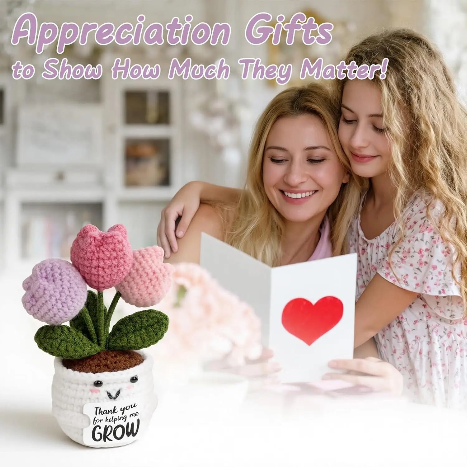 Mother's Day Gift Mini Tulip Gifts for Women Teacher Appreciation Gifts for Women Thank You Gifts for Mother Teachers Friends