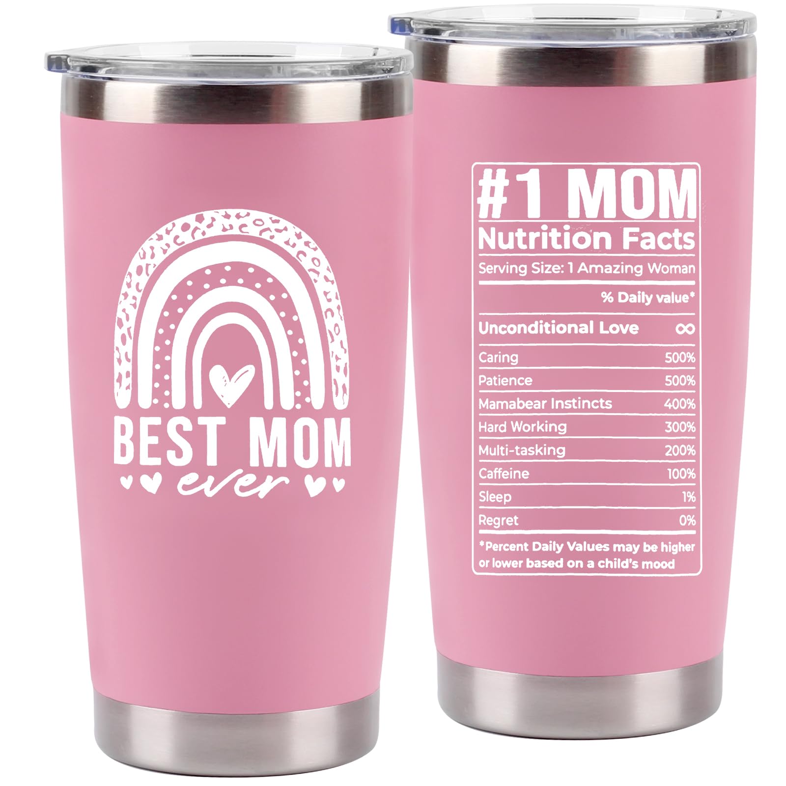 Teeglow Best Mom Gifts from Daughter Son Birthday Gifts for Mom Mothers Day Gifts Christmas Gifts for Mom Mother Gifts Mom Birthday Gifts Best Mom Ever Gifts 20 Oz Stainless Steel Tumbler
