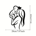 Mother & Child Metal Wall Art, Heart Shape Home Decor Gift for Mother's Day