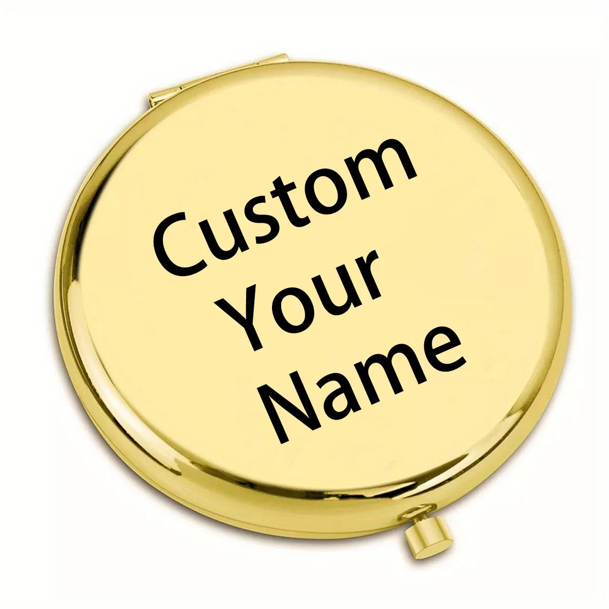 Gift for Mother - Customized Stainless Steel Portable Mirror with Laser Carving Retro Pocket Mirror, Creative Gift for Mom and W