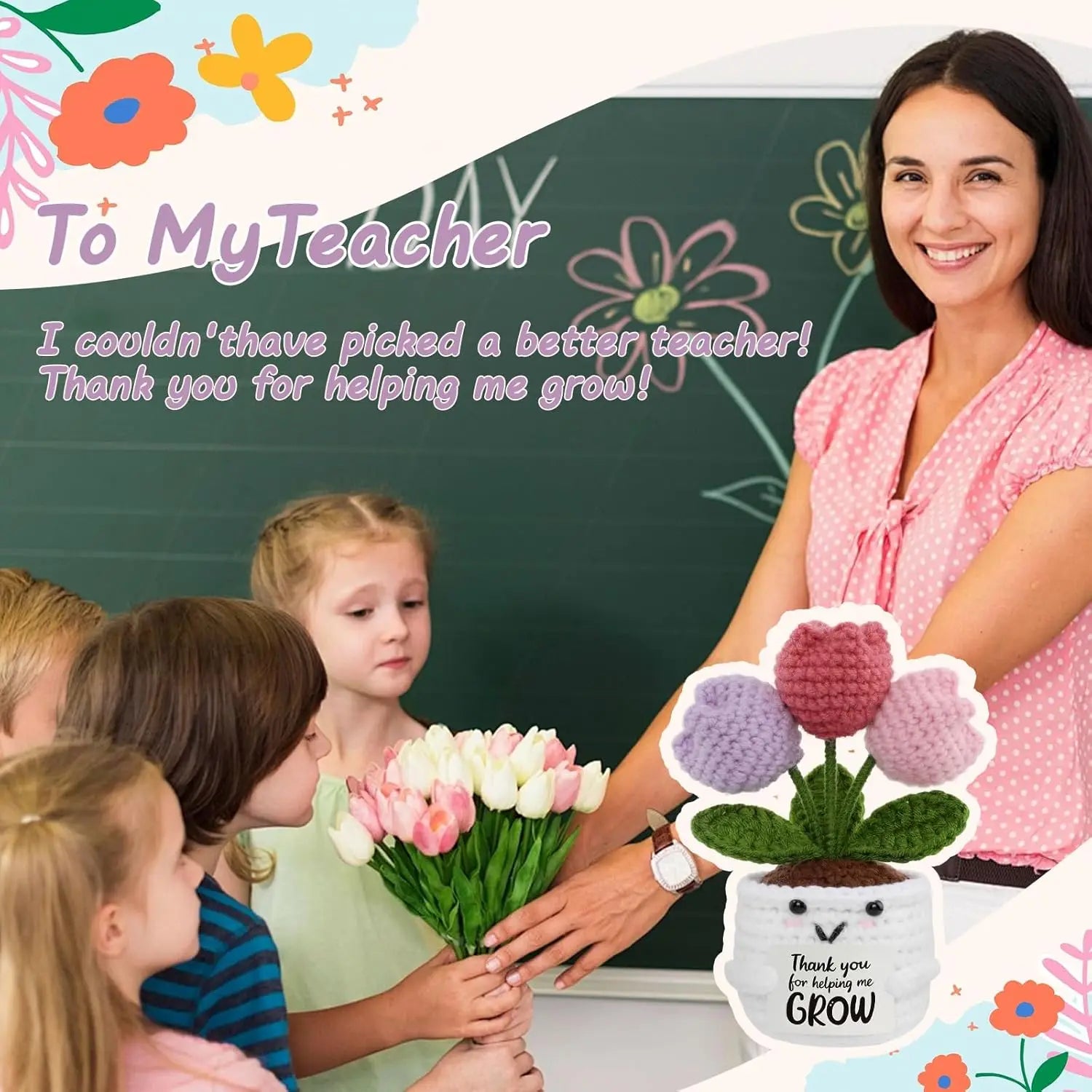 Mother's Day Gift Mini Tulip Gifts for Women Teacher Appreciation Gifts for Women Thank You Gifts for Mother Teachers Friends