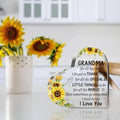 Birthday Gifts for Grandma from Grandkids, to My Grandma Acrylic Heart Sign Presents, Mothers Day Christmas Valentines Day Gift